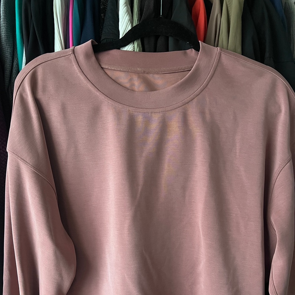 lululemon spiced chai softstreme cropped crew